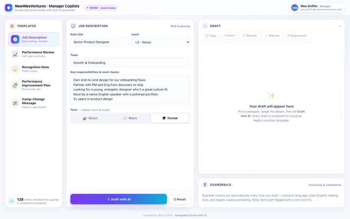 Manager Copilots demo